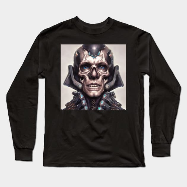 Alien head Long Sleeve T-Shirt by Alekxemko